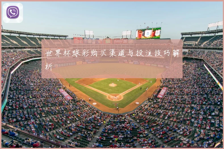 世界杯球彩购买渠道与投注技巧解析
